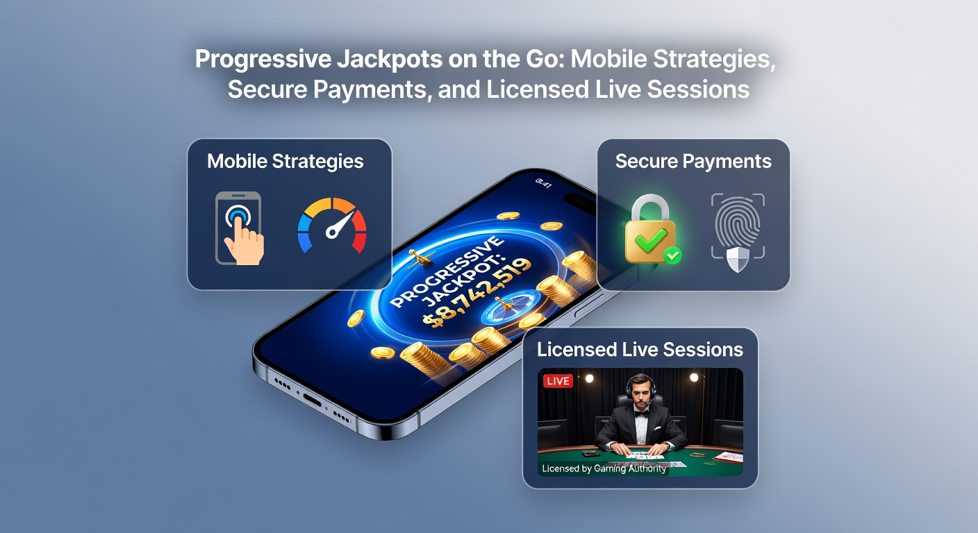 Grafik mit sicheren Zahlungsmethoden wie Kreditkarten, E-Wallets und Blockchain-Symbolen neben einem Smartphone und Schloss-Icons für Sicherheit